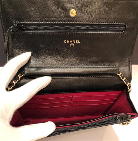 chanel woc black gold|Chanel wallet on chain black.